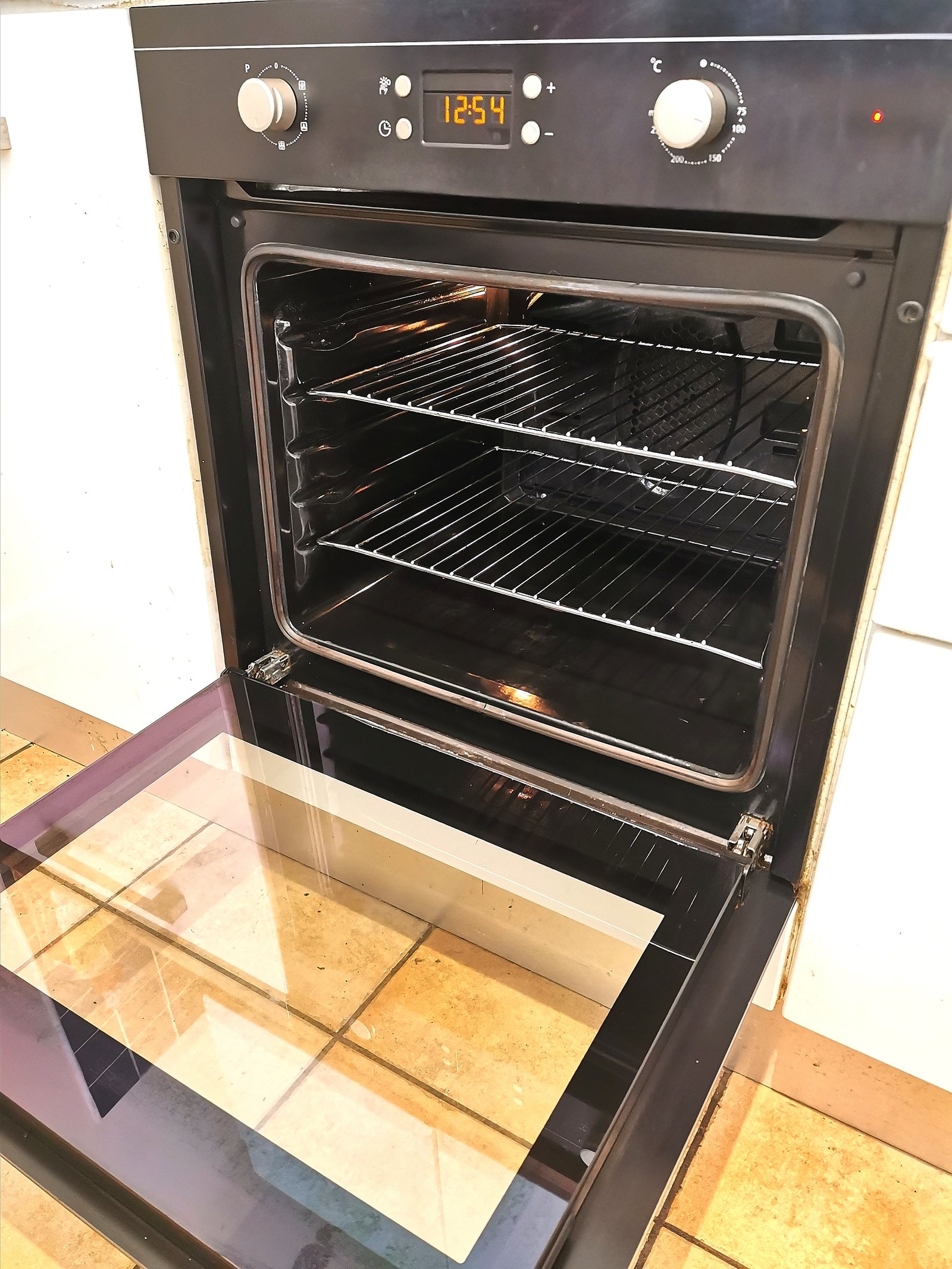 After oven cleaning